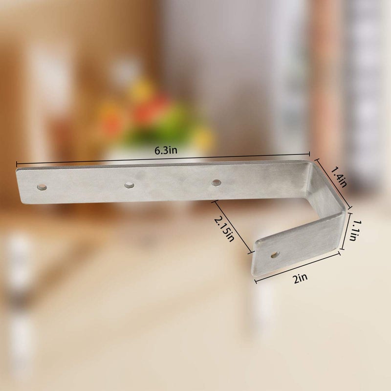 GoldPaddy Premium Bunk Bed Ladder Hooks,Heavy Duty Hook Brackets for Bed Decoration Tool,Inside Width 1.4â€-2.15â€ x Length 6.3â€,Pack of 2 - Image 5